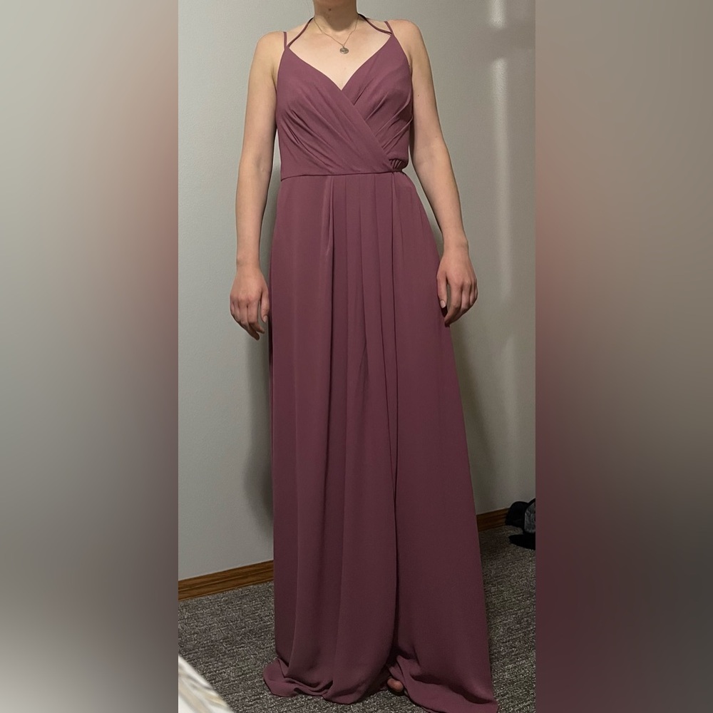 David’s Bridal Wrap Bridesmaid Dress (Size 4)
